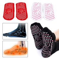 3 Pair Self Heating Socks, Tourmaline Self-Heating Therapy Magnetic Socks Comfortable Breathable Massage Anti-Freezing Warm Foot Socks Outdoor Skiing