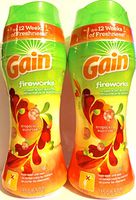 Gain Fireworks In-Wash Scent Booster - Tropical Sunrise - Net Wt. 6.5 OZ (185 g) Per Bottle - Pack of 2 Bottles