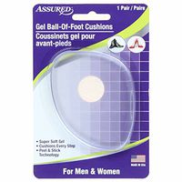 Assured Gel Ball of Foot Self-Sticking Cushions for Men and Women Made in USA