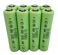 EX-ENERGY AAA 1.2V 1000mAh LSD Button top NiMH Rechargeable Batteries 8 Pack