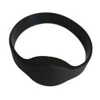 RFID Bracelet,Wristband 125khz,Waterproof RFID tag (Pack of 5) (Black)