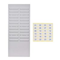 Rack Plastic Wall Mounted Cards Holder for Office Factory Time Card Machine Attendance Recorder