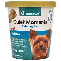 NaturVet 79903695 Quiet Moments Plus Melatonin 70 Count Soft Chew (2 Pack)