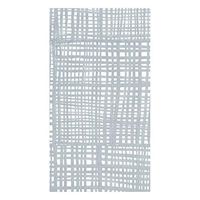 Caspari Raffiné Paper Linen Guest Towel Napkins in Silver, Two Packs of 12