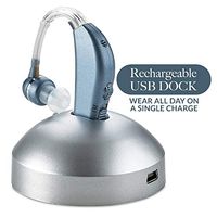 Digital Hearing Amplifier - Personal Hearing Enhancement Sound Amplifier with Extended Over 500hr Battery Life, Modern Blue, by MEDca