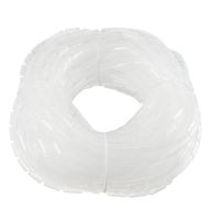 uxcell 8mm Flexible Spiral Tube Cable Wire Wrap Computer Manage Cord Transparent 12M Length