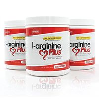 #1 L-Arginine Plus® Official Formula - Raspberry Flavor 3-Pack, Better Blood Pressure, Cholesterol, Energy, Muscle Development & More - #1 L-arginine Supplement - 3 Bottles of Popular Raspberry Flavor