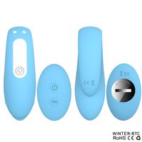 Tingxuan JDesto- Vágǐnálnél Ball Remote víbrátór Toy Female víbrátór Egg Female Kegel Ball Vágǐnálnél Tight-Fitting Ball Toy DEPUR (Color : Blue)