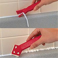 JPONLINE 2 Pieces / set Mini Handmade Tools Scraper Utility Practical Floor Cleaner Tile Cleaner Surface Glue Residual Shovel