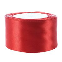 1 roll (25 Yards/roll) 2'' (50mm) Single face Satin Ribbon Webbing Decoration (Purple)