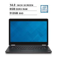 2019 Premium Dell Latitude E7470 Ultrabook 14 Inch Business Laptop (Intel Dual Core i5-6300U up to 3.0GHz, 8GB DDR4 RAM, 512GB SSD, Intel HD 520, WiFi, HDMI, Windows 10 Pro) (Renewed)