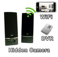 PalmVID WiFi Computer Speakers Hidden Camera Spy Camera with Live Video Viewing