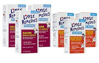 Little Remedies Saline Spray/Drops for Stuffy Noses & Decongestant Drops, Set of 6