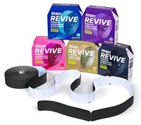 Fitdom Kinesiology Physiotherapy Sports Tape + Bonus Instruction Guide. FDA Approved. Therapeutic Taping for Knee, Shoulder, Elbow. (Jet Black Precut Bulk, Precut Bulk -140 Strips)