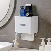 Iulove Hand Paper Box Toilet Toilet Tissue Box Free Punching roll Paper Tube Toilet Paper Box Waterproof Toilet Paper Rack Soft Skin-Friendly Paper Towels