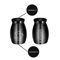 Dleaty Personalized Small Keepsake Urns for Human Ashes Mini Cremation Urns for Ashes Stainless Steel Memorial Ashes Holder-My Dad My Hero My Angel
