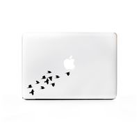 (2X) StickAny Laptop Series Birds Flying Sticker for MacBook Pro, Chromebook, Surface Pro, and More (Black)