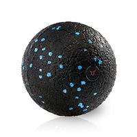 9HORN Premium Ball-Shaped Foam Roller Extra Firm 4 Inches Diameter Blue Speckles