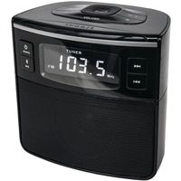Sylvania SCR1986BT Bluetooth Clock Radio with USB Charging and Dual Alarm
