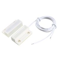 uxcell Mc-38 Surface Mount Wired No Door Sensor Alarm Magnetic Reed Switch White