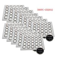 CR2032 ECR2032 2032 Button Coin Cell Battery 3v Voltage Count Pcs (500)