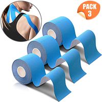Kinesiology Tape - Athletic Sports Lifting Tape for Pain Relief, Muscle and Joint Support, Workout Recovery, Achilles, Back, Knee, Shoulder, Ankle, Wrist, Foot, Elbow, Arm, Physical Therapy Equipment