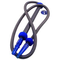 Social Smoke Professional Lounge Hookah Hose BLUE 81" Long 100% Washable Lounge Hose