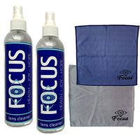 FOCUS Lens Cleaner Care Kit with Qty 2 - Great for Lenses and Screens