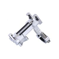 Dartphew Bike Accessories,Environmentally Fashion Outdoor Adjustable Phone Mount Bike Handlebars Aluminum Alloy to Fits GPS for Outdoor Hiking Camping Hunting (Silver)