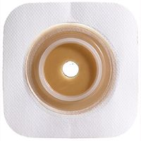 Natura? Stomahesive? Skin Barrier, Flexible Pre-Cut 4" x 4" Wafer, Tan, 1-3/8" Stoma, 1-3/4" Flange