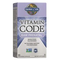 Garden of Life Vitamin Code Raw Prenatal Multivitamin, Whole Food Prenatal Vitamins with Iron, Folate not Folic Acid, Best Vegetarian Gluten Free Prenatals for Women, 90 Capsules *Packaging May Vary*