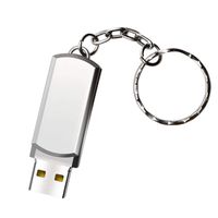 USB Disk Metal Rotating Waterproof USB 3.0 U Disk 4/8/16/32/64GB Data Storage Flash Drive Silver 64GB