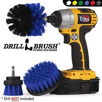 Boat Accessories - Kayak - Cleaning Supplies - Drill Brush - Rotary Cleaning Brushes for Boats and Watercraft - Canoes, Bass Boat - Fiberglass, Aluminum, Gel Coat, Wood, Painted - Hull and Deck