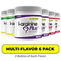 #1 L-Arginine Plus Official Formula - Multi Flavor 3-Pack - for Better Blood Pressure, Circulation, Energy, Blood Flow, Muscle Development - 5,110mg of L-arginine, 1,010mg L-citrulline