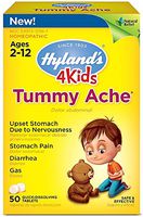 Hyland's 4 Kids Tummy Ache Tablets 50 ea (Pack of 5)