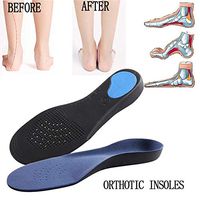 1 Pair Foot Care Tool Ortic Flat Feet Foot High Arch Heel Support Shoe Inserts Insoles Pads UK - 47-50 Size