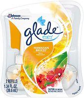 Glade Hawaiian Breeze Plug-ins Scented Oil w/ 2 Refills, 1.34 fl oz