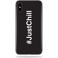 MightySkins Skin Compatible with Apple iPhone X - Just Chill 2 | Protective, Durable, and Unique Vinyl Decal wrap Cover | Easy to Apply, Remove, and Change Styles | Made in The USA