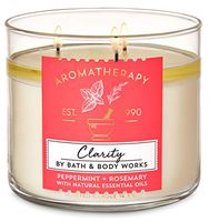 Clarity Peppermint Rosemary Aromatherapy 3 Wick Candle