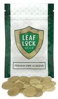 50 Leaf Lock Gear Premium Brass Tobacco Pipe Screen Filters - 5/8" (0.625)