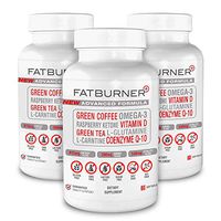 Fat Burner Plus - Advanced Weight-Loss System | Multi-Functional Supplement for Thermogenic Fat Burning + Athletic Performance + Anti-Aging (180ct. 3-Month Supply)