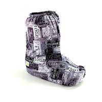 My Recovers Walking Brace Cover, Fashion Cover in Vintage Motorcycle Plates, Short Boot, Made in USA, Orthopedic Products Accessories (Large)