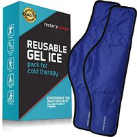 Cold Therapy Gel Pack - Ice Pack for Neck and Shoulders (23 x 8 x 5 Inch - Pack of 2) - Reusable Freezer Gel Pad for Swelling, Injuries, Headache - Blue Cold Compress Pack