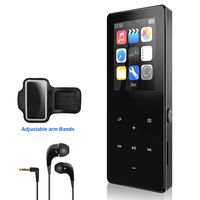 Mp3 Player,8GB Ultra Slim Portable Lossless Digital Audio Player with FM Radio/Voice Recorder/Video Play.Expandable Up to 128 GB(Metal Shell Touch Buttons)