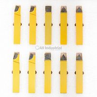 20 PC 3/4" C2 & C6 Carbide-Tipped Tool BIT Set Single Point BRAZED Lathe KIT