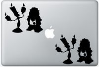 Lumiere And Cogsworth Beauty And The Beast FlashDecals2532 Set Of Two (2x) , Decal , Sticker , Laptop , Ipad , Car , Truck