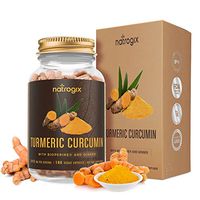 Turmeric Curcumin with Bioperine & Ginger 2415mg/Serving 180 VCaps by NatrogixFree E-Book