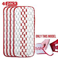 4 Pack Washable ProMist Mop Pads Mop Refill, 12.79 * 5.51inch, Washable