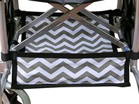 Foldable Wheelchair Under Seat Storage Bag, Wheelchair Underneath Carrier, Wheelchair Under Seat Basket, Wheelchair Bag, Wheelchair Accessories, Wheelchair Underneath Bag, Chevron Cotton Canvas