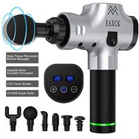 EAXCK Massage Gun, Deep Tissue Percussion Muscle Massager for Pain Relief Relieving Muscle Pain Soreness and Stiffness, Portable LED Display Super Quiet Brushless Motor